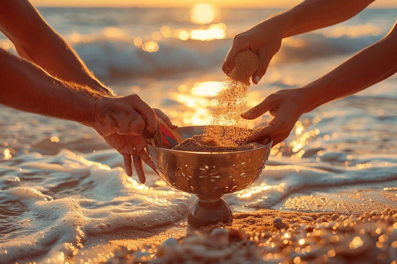 Sable Rose Rituel Rituel du sable : ajoutez une touche unique à votre mariage